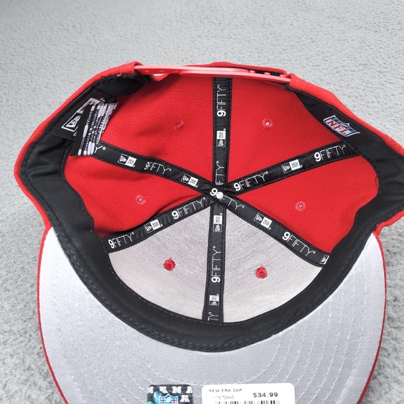 San Francisco 49ers Hat Cap Snap Back Red NFL Football Mens New Era 9FIFTY OSFM - Picture 11 of 14